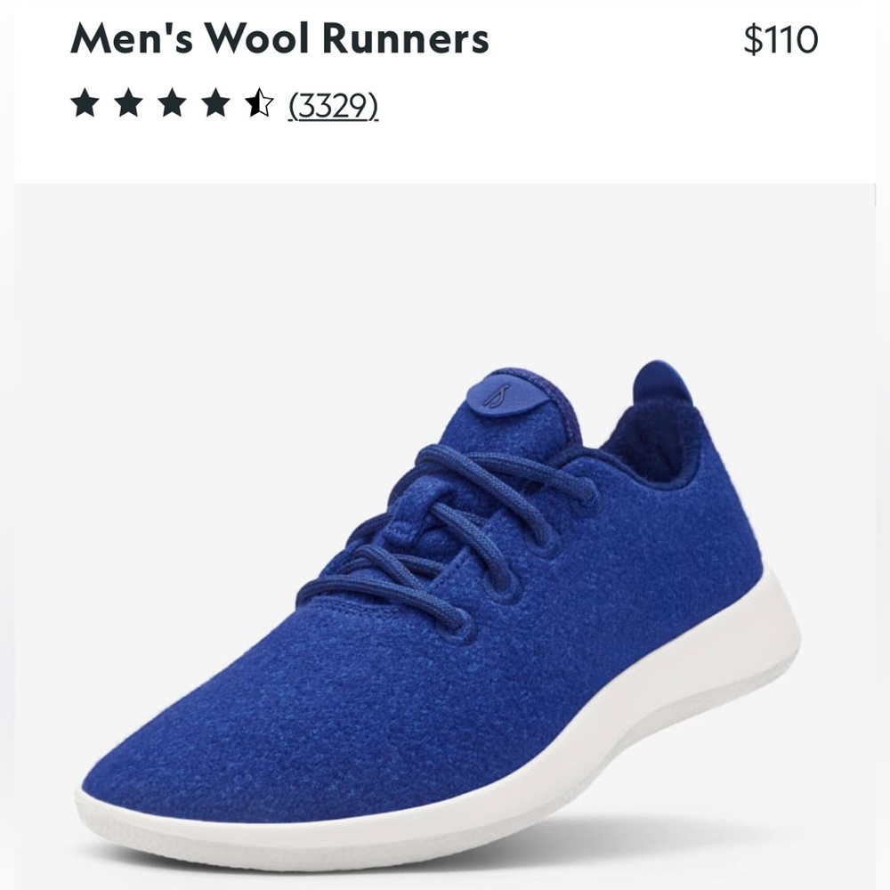 AllBirds Mens Wool Runners size 13